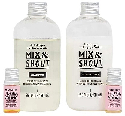 Set for All Hair Types - Mix & Shout Strengthening Routine (sham/250ml + condit/250ml + ampoul/2x5ml) — photo N2