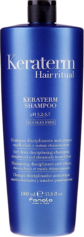 Damaged Hair Reconstruction Shampoo - Fanola Keraterm Shampoo — photo N1