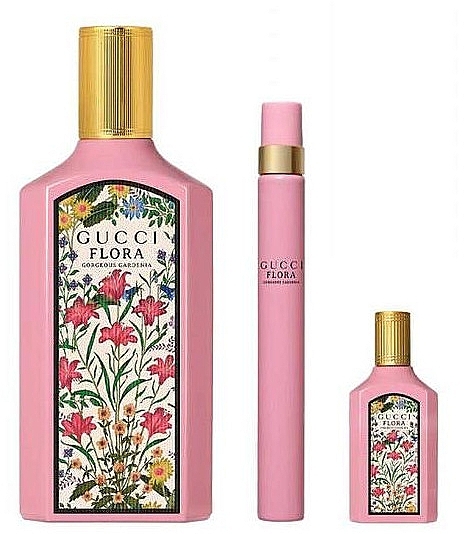 Gucci Flora Gorgeous Gardenia - Set (edp/50 ml + edp/mini/10 ml + edp/mini/5 ml) — photo N2