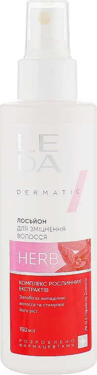 Strengthening Hair Lotion with Plant Extracts Complex - Leda Strengthening Hair Lotion — photo N5