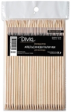 Fragrances, Perfumes, Cosmetics Orangewood Sticks Set, 15 cm, 100 pcs - Divia Di582