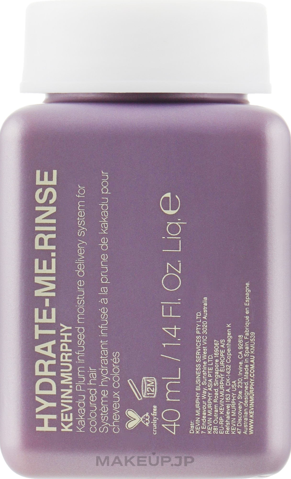 Intensive Moisturizing Conditioner - Kevin.Murphy Hydrate-Me Rinse Conditioner (mini size) — photo 40 ml