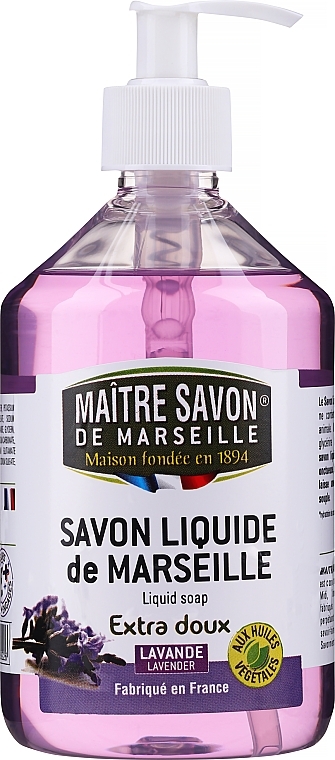 Liquid Lavender Marseilles Soap - Maitre Savon De Marseille Savon Liquide De Marseille Lavander Liquid Soap — photo N1
