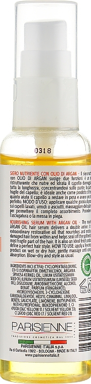 Hair Serum with Argan Oil - Parisienne Italia Lin Exance Argan Oil Serum — photo N5