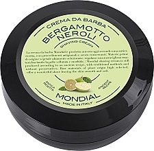 Shaving Cream 'Bergamotto Neroli' - Mondial Shaving Cream Wooden Bowl (mini size) — photo N2