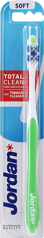 Toothbrush Total Clean, Soft, green - Jordan Total Clean Soft — photo N1