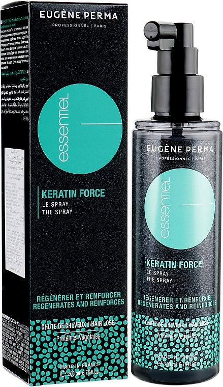 Keratin Hair Growth Stimulating Tonic Spray - Eugene Perma Essentiel Keratin Force Spray — photo N1