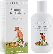 Calendula, Rice & Mallow Baby Shampoo - L'Erbolario Shampoo For Babies — photo N5