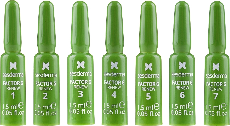 Face Ampoules - SesDerma Laboratories Factor G Renew Biostimulating Ampoules Anti-Ageing Action — photo N5