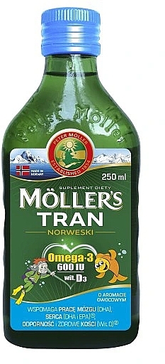 Omega 3 + D3 Dietary Supplement with Fruity Aroma - Mollers — photo N1