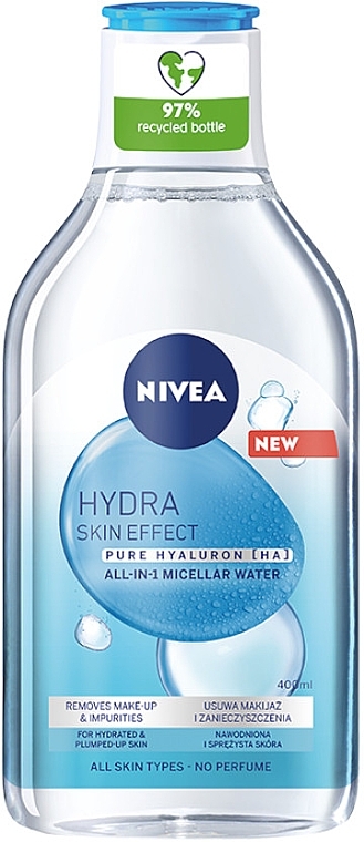 Cleansing Makeup Remover Micellar Water - Nivea Hydra Skin Effect — photo N1