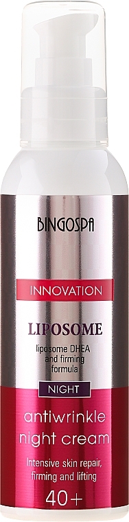 Anti-Aging Firming Night Cream - BingoSpa Liposome Antiwrinkle Night Cream 40+  — photo N2