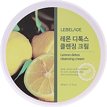 Fragrances, Perfumes, Cosmetics Cleansing Lemon Extract Cream - Lebelage Lemon Detox Cleansing Cream