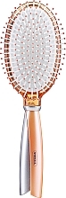 Oval Massage Hair Brush, 24.5 cm, orange - Titania Salon Professional Cushion Brush — photo N1