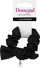 Fragrances, Perfumes, Cosmetics Hair Tie FA-5621, black with bead - Donegal