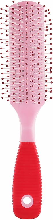 Hair Brush, CR-4200, red-pink - Christian — photo N1