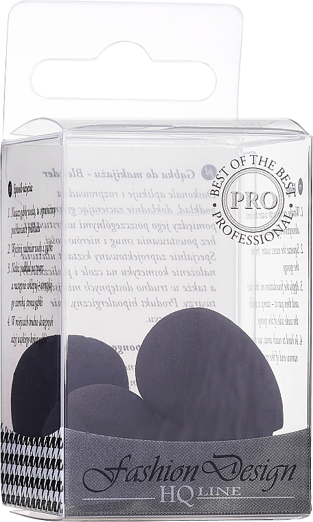 Mini Makeup Sponges, 36781, black - Top Choice Foundation Sponge Blender — photo N4