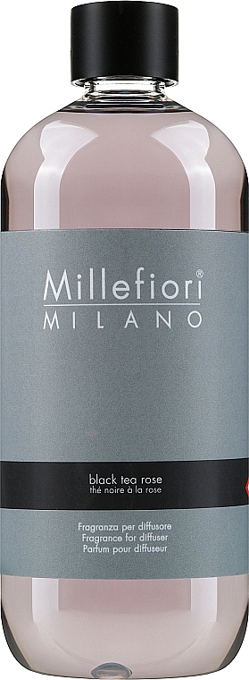 Aroma Diffuser Filler 'Black Tea Rose' - Millefiori Milano Natural Diffuser Refill — photo N2