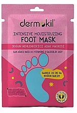 Fragrances, Perfumes, Cosmetics Moisturizing Foot Mask - Dermokil Intensive Movisturizing Foot Mask