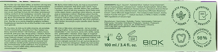Multifunctional Toothpaste with 7 Herbs Extract - Ecodenta Multifunctional Herbal Toothpaste — photo N9