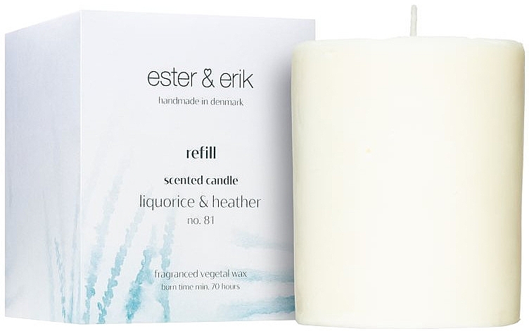 Liquorice & Heather Scented Candle - Ester & Erik Scented Candle Refill Liquorice & Heather #81 (refill) — photo N5