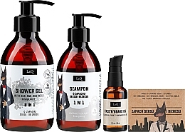 Set - LaQ Doberman (sh/gel/500ml + shmp/300ml + soap/85g + oil/30ml) — photo N2