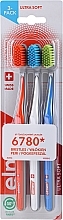 Ultra-Soft Toothbrushes, orange, white, blue - Elmex Swiss Made — photo N8