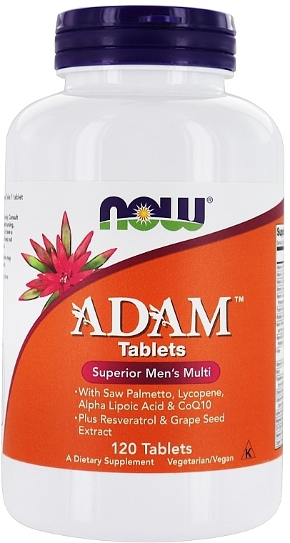 Men Super Multivitamins, tablets - Now Foods Adam Superior Men's Multi — photo N4