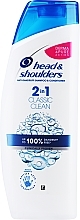Anti-Dandruff Shampoo & Conditioner - Head & Shoulders 2In1 Shampoo & Conditioner Classic Clean — photo N1
