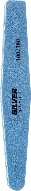 Nail Buffer, 100/180, SNF-051/4, blue - Silver Style — photo N1