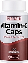 Vitamin C Dietary Supplement, 1000 mg, 100 Caps - PureGold Vitamin-C Caps — photo N1