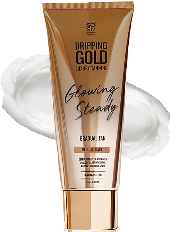 Body Self Tan - Sosu by SJ Dripping Gold Glowing Steady Gradual Tan Medium/Dark — photo N1