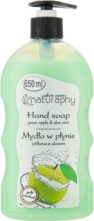 Green Apple & Aloe Vera Liquid Hand Soap - Naturaphy Hand Soap — photo N1