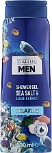 Men Shower Gel "Sea Salt & Algae Extract" - Gallus Men Sea Salt&Algae Extract Shower Gel — photo N2