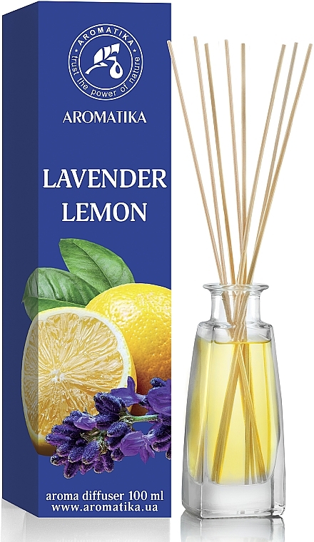 Lavender & Lemon Reed Diffuser - Aromatika — photo N5