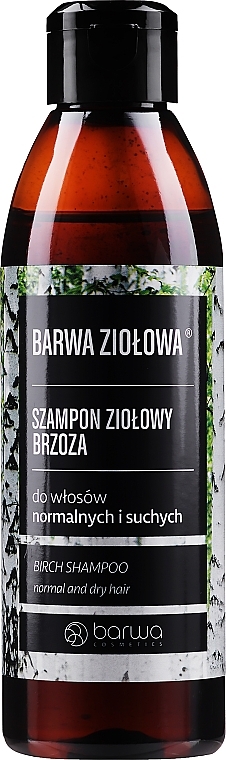 Normal Hair Birch Shampoo - Barwa Herbal Birch Extract Shampoo — photo N1