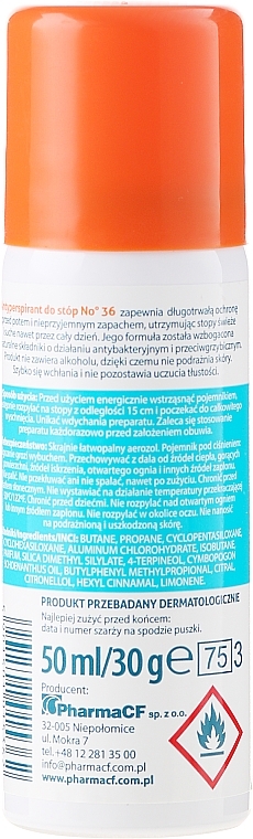 Foot Antiperspirant - Pharma CF No.36 Deodorant — photo N2