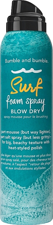 Sea Salt Hair Mousse Spray - Bumble and Bumble Surf Foam Spray Blow Dry — photo N4