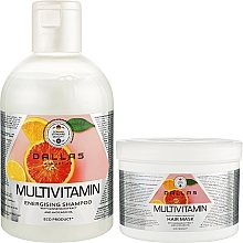 Fragrances, Perfumes, Cosmetics Ginseng Extract & Avocado Oil Set - Dalas Cosmetics Multivitamin (shm/1000ml + mask/500ml)