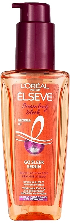 Hair Serum - L'Oreal Paris Elseve Dream Long Go Sleek Serum — photo N1