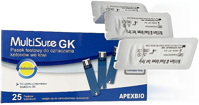 Diagnostic Ketone Test Strips - Diather Diagnostics & Therapy MultiSure GK Ketone — photo N1