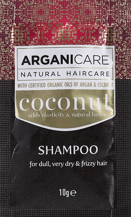 GIFT! Coconut Oil Shampoo - Arganicare Coconut Shampoo For Dull, Very Dry & Frizzy Hair (sample) — photo N1