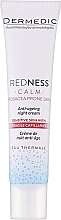 Fragrances, Perfumes, Cosmetics Anti-Wrinkle Night Cream - Dermedic Redness Angio Anti-Ageing Night Cream