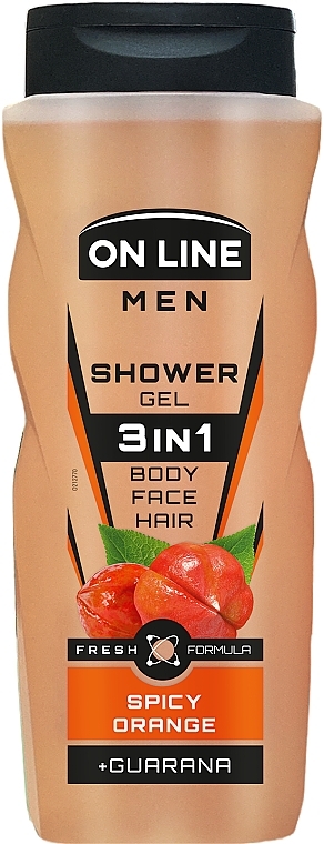 3-in-1 Shower Gel - On Line Men & Care Spicy Orange Shower Gel — photo N1