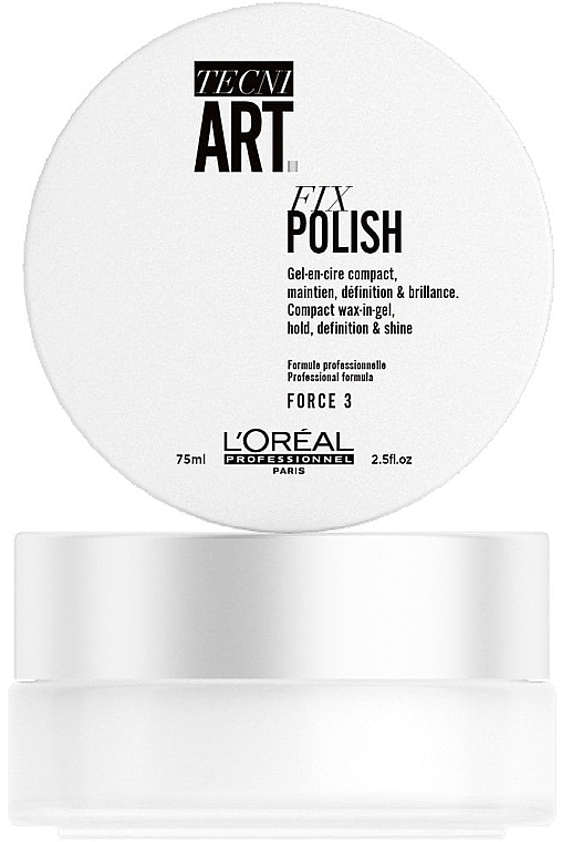 Texturizing Gel-Wax for Short Hair - L'Oreal Professionnel Tecni.Art Fix Polish Gel-Wax — photo N1