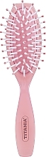 Classic Massage Brush, 7 rows, pink - Titania — photo N1