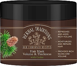 Fragrances, Perfumes, Cosmetics Cedar Volume & Thickness Hair Mask - Herbal Traditions Volume & Thickness Hair Mask