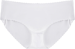 Midi Bikini Panties, laser cut, white - Moraj — photo N1