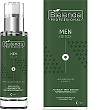 Fragrances, Perfumes, Cosmetics Anti-Imperfection Night Cream Booster - Bielenda Professional Men Detox