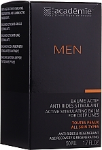 Active Stimulating After Shave Cream Balm - Academie Men Active Stimulating Balm for Deep Lines — photo N6